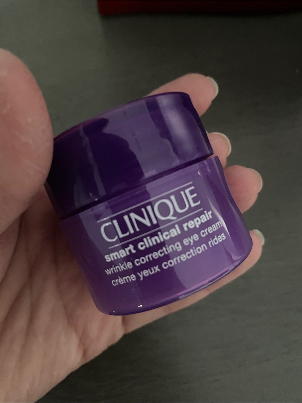 Clinique Purple Smart Clinical Repair Eye Cream Jar